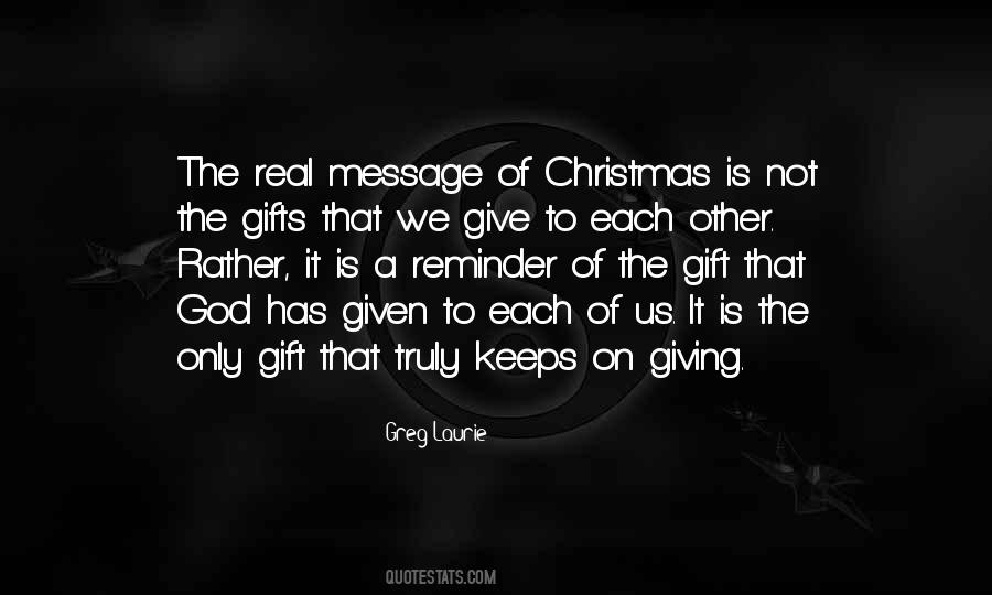 Quotes About Gifts On Christmas #1610191