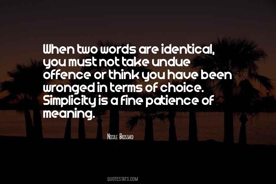 Quotes About Choice Of Words #1176629