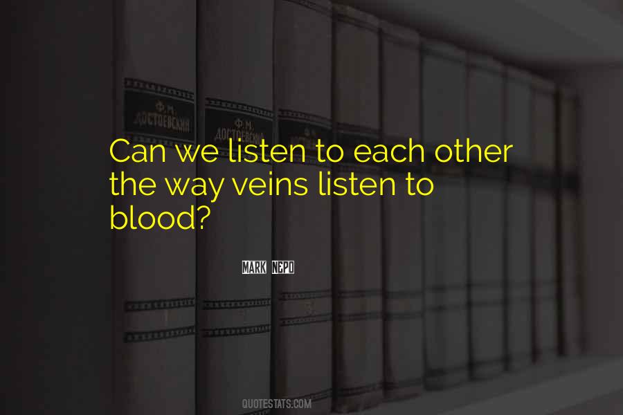 Quotes About Listening To Each Other #1039519