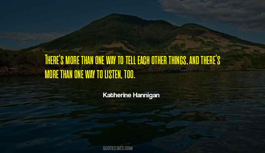 Quotes About Listening To Each Other #1239105
