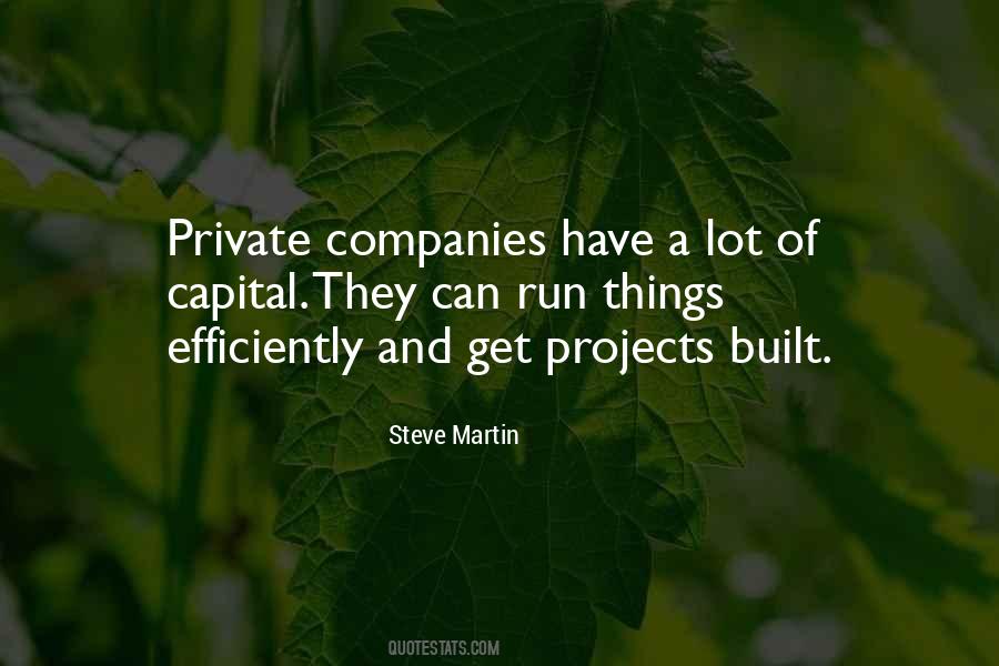 Quotes About Private Companies #292363