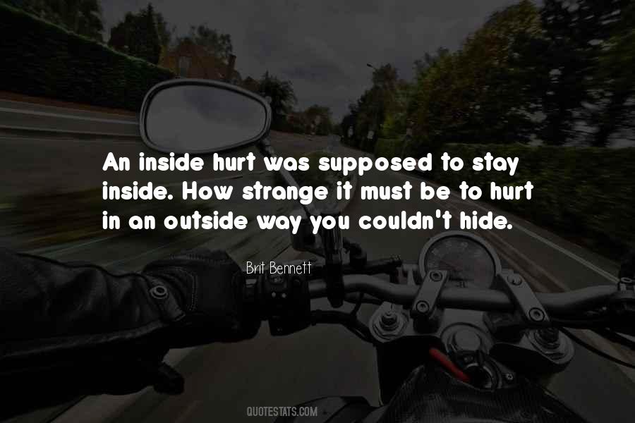 Quotes About Inside Hurt #764631