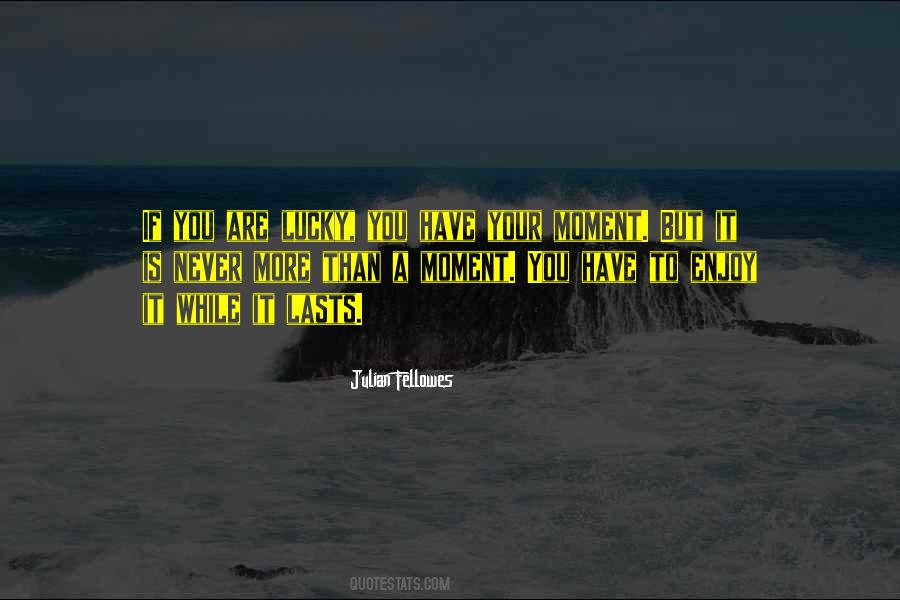 Quotes About Enjoy It While It Lasts #1681425