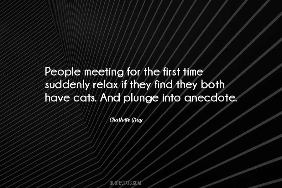 Quotes About First Time Meeting #1395169