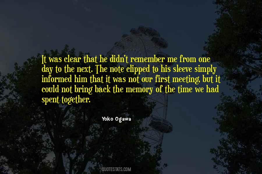 Quotes About First Time Meeting #167388