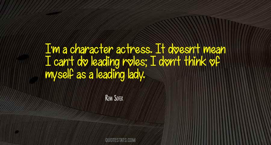Leading Lady Quotes #783654
