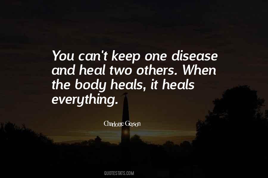 Heal The Body Quotes #290424