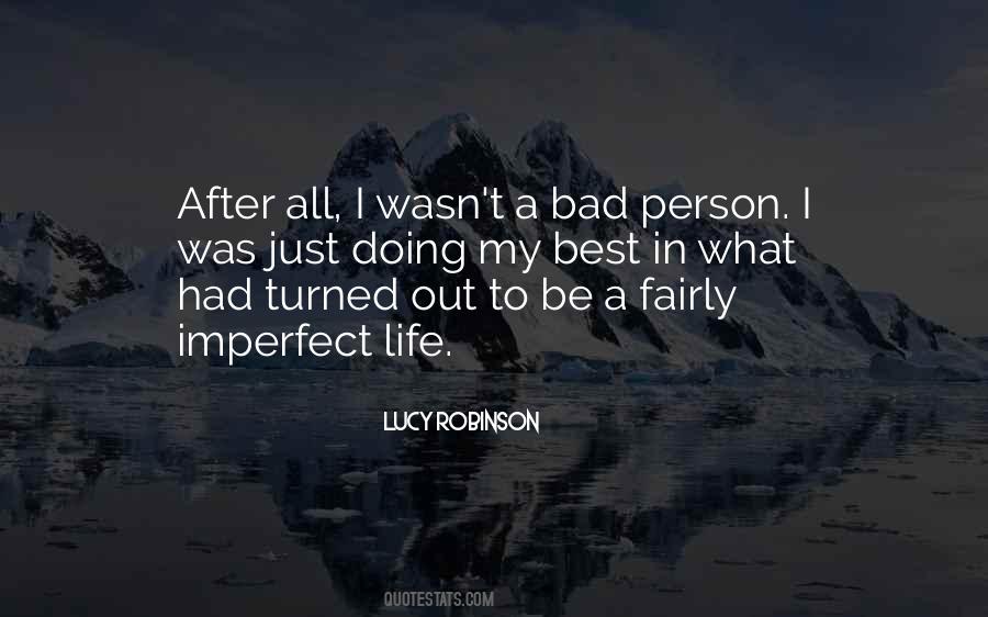 Quotes About Imperfect Person #1289442