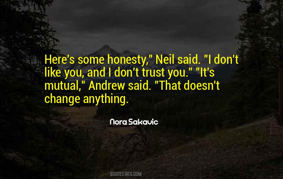 Trust Honesty Quotes #1168450