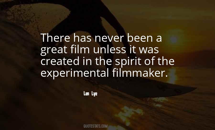 Quotes About Experimental Film #1212461