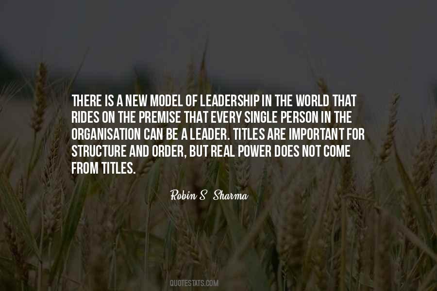 Quotes About Power And Leadership #1336951