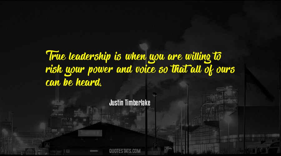 Quotes About Power And Leadership #769526