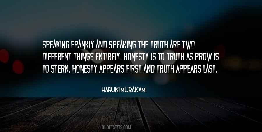 Quotes About Speaking Frankly #801989