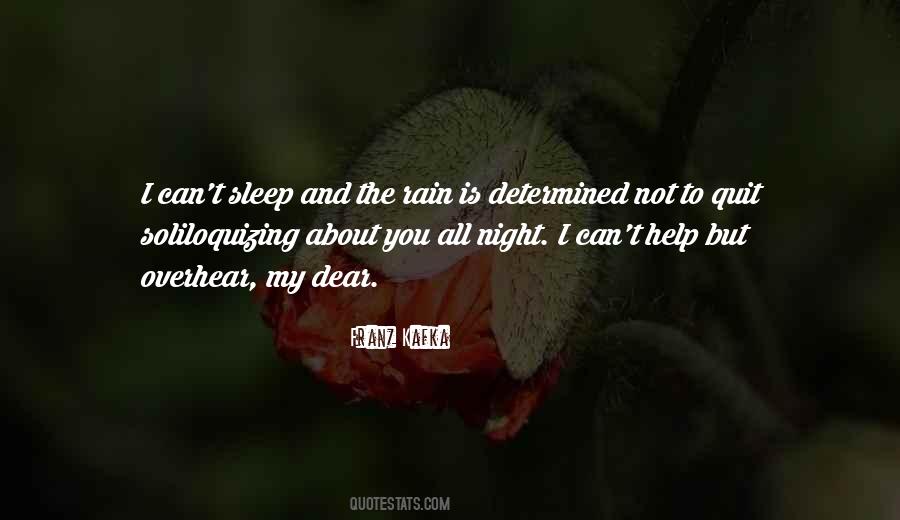 Quotes About Rain And Sleep #1040924