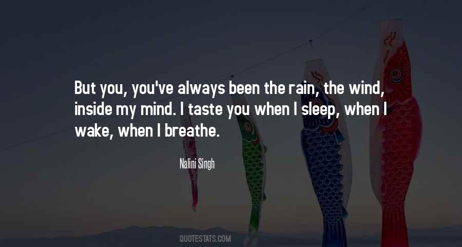 Quotes About Rain And Sleep #1399742