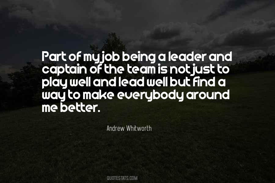 Quotes About A Team Leader #1657463