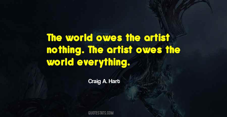 Quotes About The World Owes You Nothing #631150