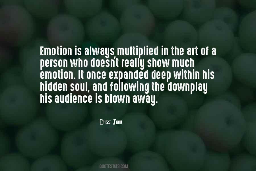 Show No Emotion Quotes #902240