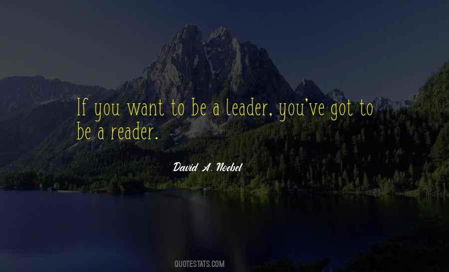 To Be A Leader Quotes #493592