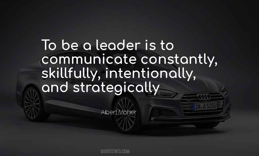 To Be A Leader Quotes #656119