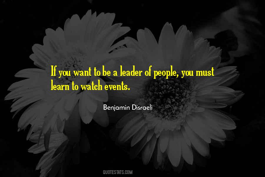 To Be A Leader Quotes #704340