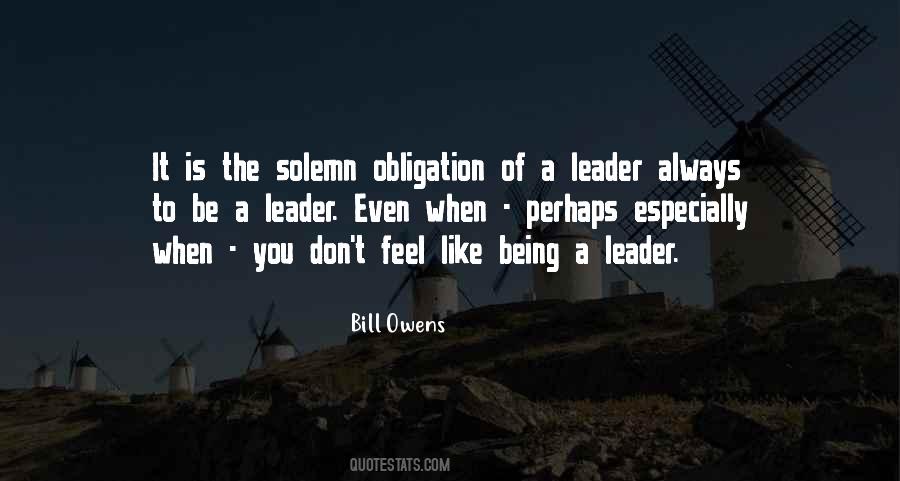 To Be A Leader Quotes #792249