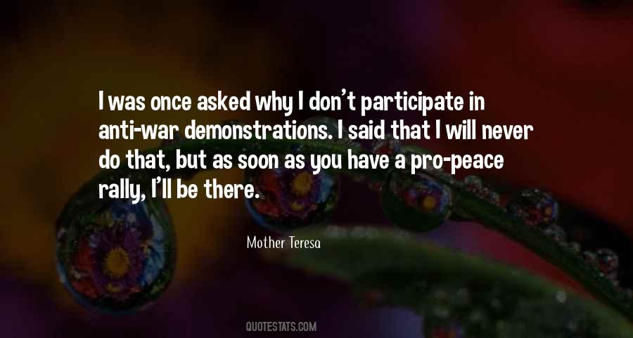 Quotes About Anti War #87846