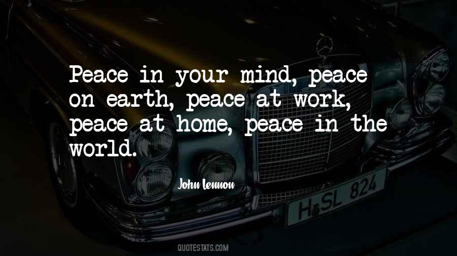 Quotes About Peace In The Home #1501795