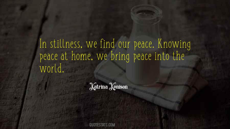 Quotes About Peace In The Home #313020
