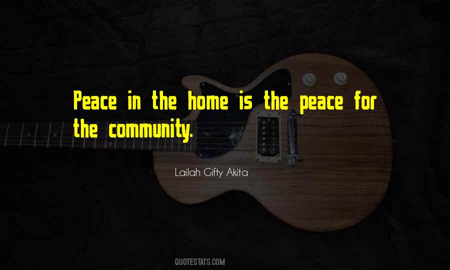 Quotes About Peace In The Home #608812