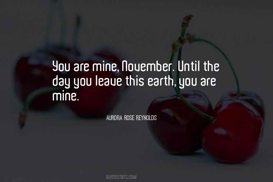 Quotes About November #1167336