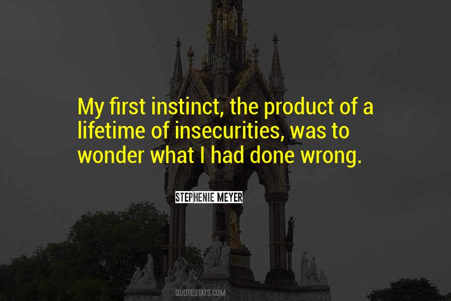 First Instinct Quotes #504808