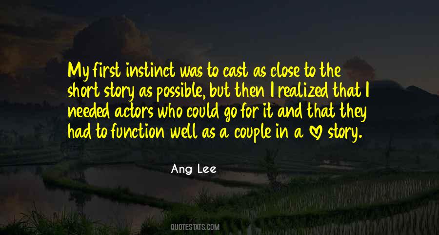 First Instinct Quotes #547910
