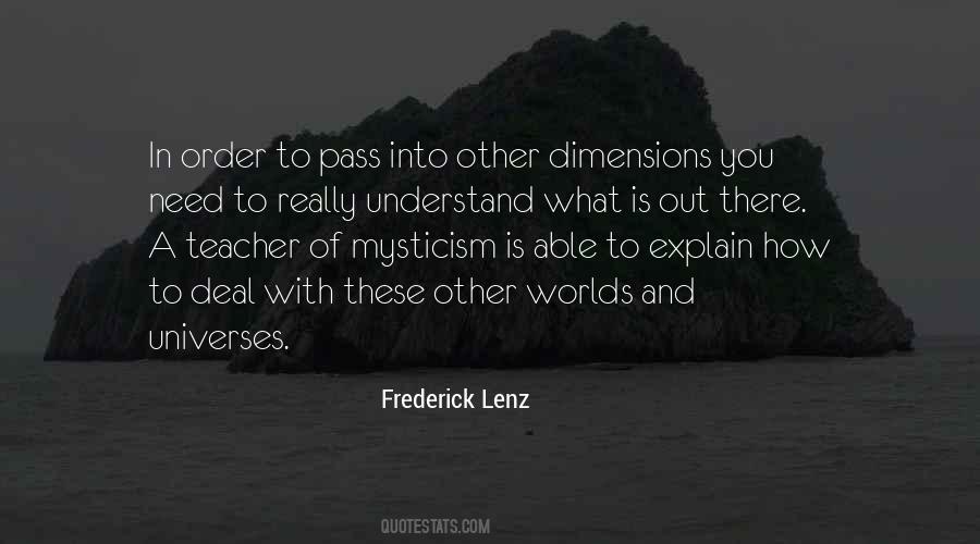 Quotes About Dimensions #1339141