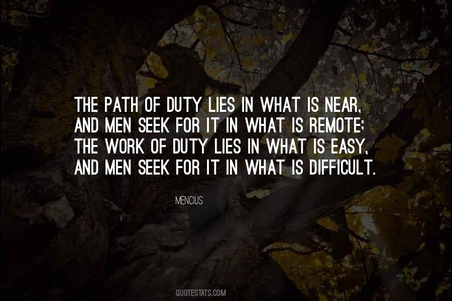 Difficult Path Quotes #1439732