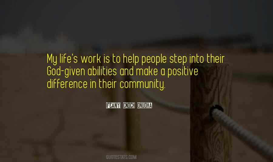 Make A Difference Work Quotes #879374