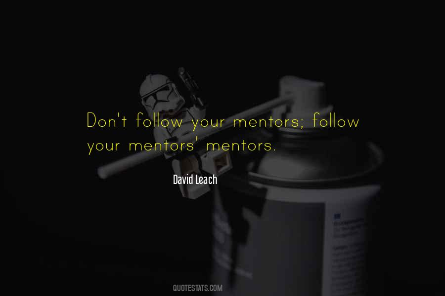 Quotes About Mentors #125479