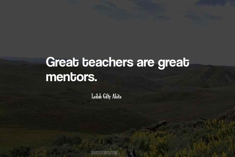 Quotes About Mentors #45362