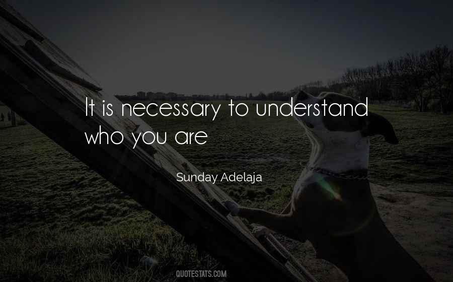 Understand Who You Are Quotes #235248
