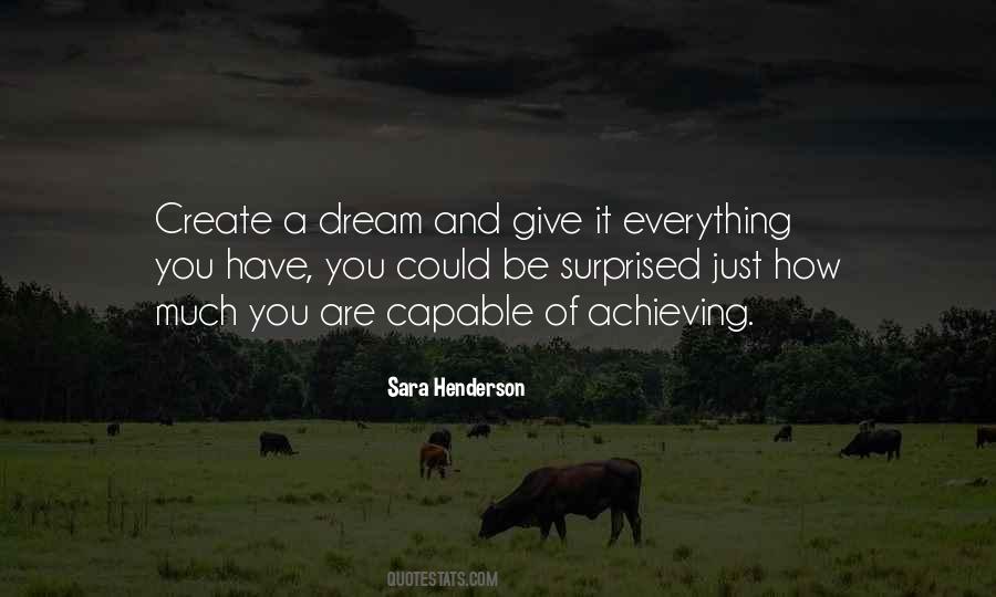 Quotes About Achieving A Dream #1339853