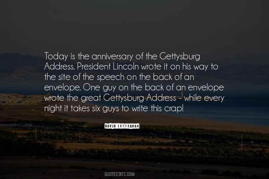 Quotes About Gettysburg Address #274184