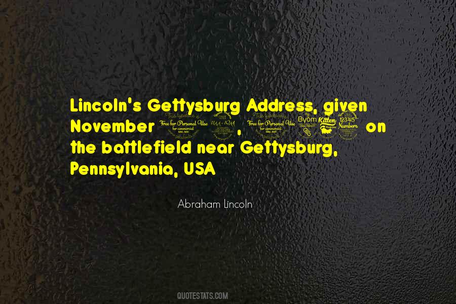 Quotes About Gettysburg Address #975523