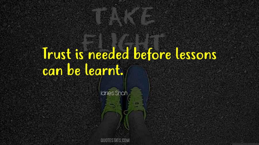 Quotes About Lessons Learnt #228424