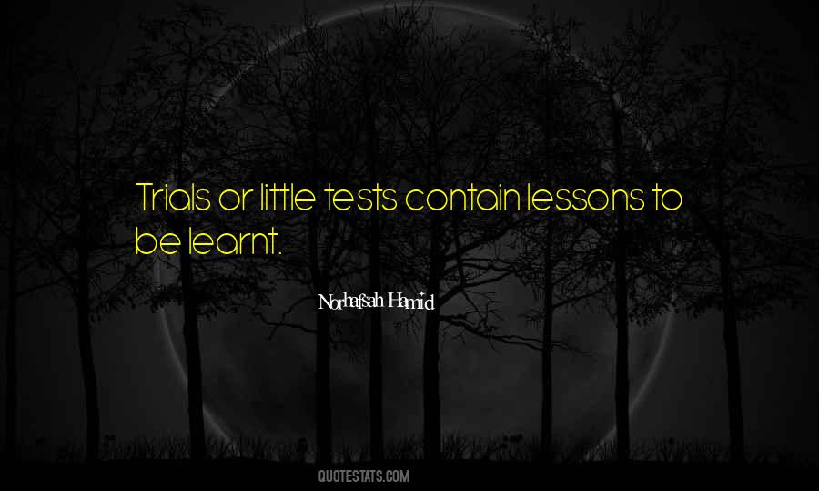 Quotes About Lessons Learnt #456196