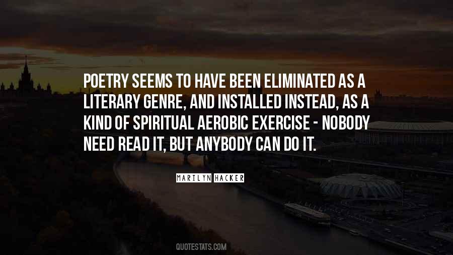 Aerobic Exercise Quotes #1386078