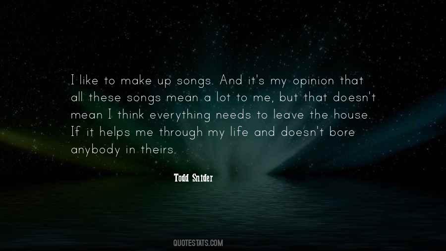 Quotes About Life Songs #138696