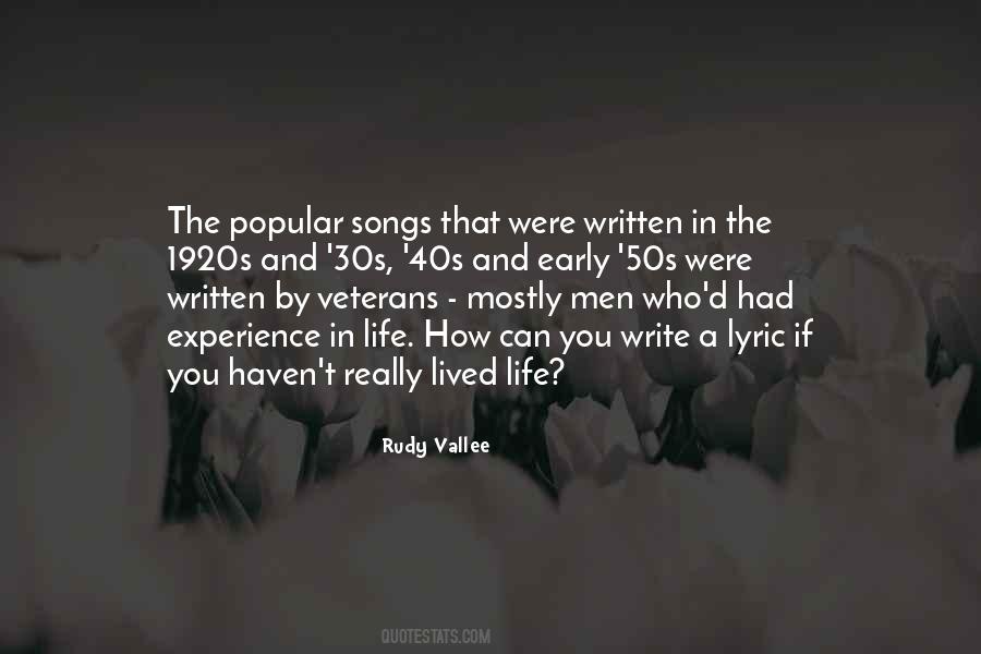 Quotes About Life Songs #158356