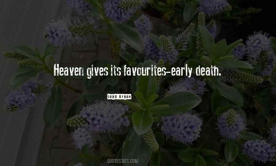 Quotes About Early Death #1855347