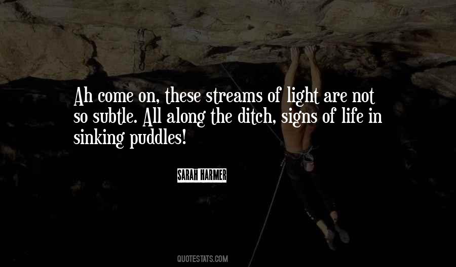 Quotes About Puddles #1280360