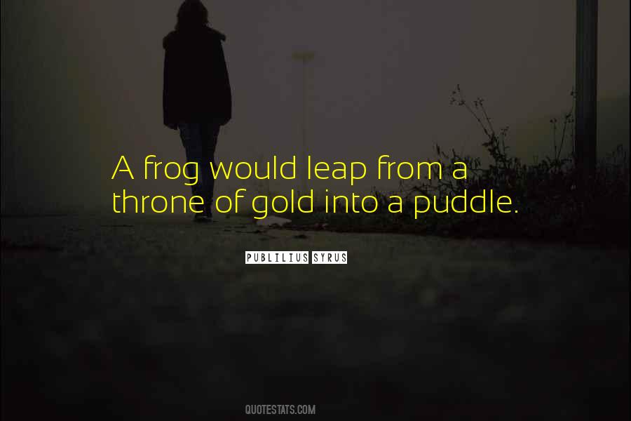 Quotes About Puddles #974919